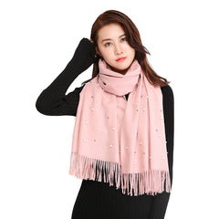 Beautiful Winter/Autumn Scarf/Shawl soft with Pearls - G&J's WOMEN'S clothing